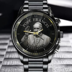 Pope Francis Memorial Watch 1936–2025 - Catholic Gift - In Loving Memory Watch - Limited to 2,000 Pieces