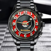 Custom Vintage Vinyl Record Watch – Add Your Name to the Beat