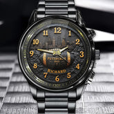 Personalized Pittsburgh Legacy Football Watch - Add Your Name for a Timeless Tribute