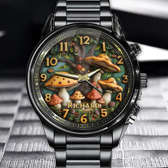 Personalized Magic Mushroom Forest Watch - Add Your Name to Join This Fantastic Adventure