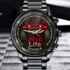 Personalized Off-Road Jeep Life Watch - Your Name, Your Story, Your Off-Road Lifestyle