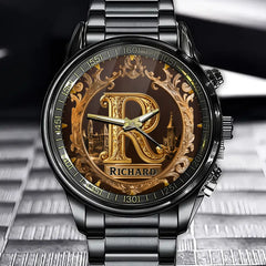 Personalized Initial & Name Aristocrat Watch – Vintage Palace Heritage Series