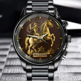 Personalized Western Cowboy Watch – Rustic Horse Rider Design