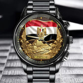 Land of Pharaohs Personalized Watch – Custom Name, Regal Architecture Art