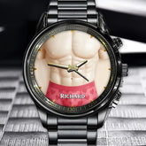 Personalized Celebrate Your Love With a Playful Romantic Design Couple Watch, A Custom Gift for Couples