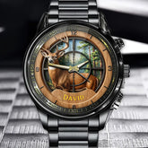 Personalized Deer Hunting Watch - A Gift For Hunting Enthusiasts With Customized Names