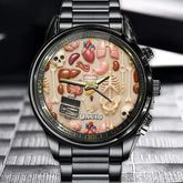 Personalized Anatomical Watch - Explore The Beauty Of Anatomy And Customize Your Name