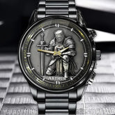 Personalized Armor of Faith Knight Watch - Christian-Themed Devotional Design with Custom Name Option