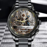 Personalized Angel Warrior Christian Watch - Jude 1:9 | Custom Name