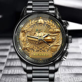 Personalized Armed Forces Collector Watch – Add Your Name, Air, Land & Sea Edition