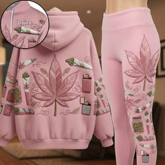 Stoner Chic - Personalized Weed Hoodie and Leggings