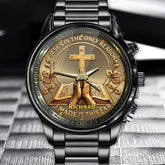 “Jesus Is The Only Reason” - Personalized Christian Watch - Custom Name Christian Gift