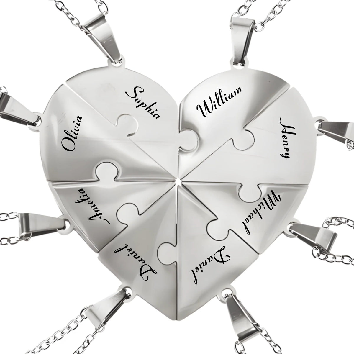 Pieces of Us™ – Personalized Family Puzzle Necklace (3)