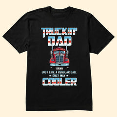Cooler Trucker-Papa - Personalisiertes Shirt