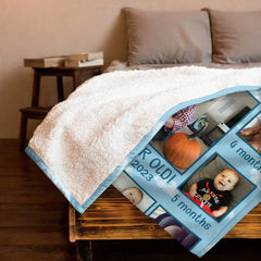 Ein Jahr alte Decke - personalisierte Decke