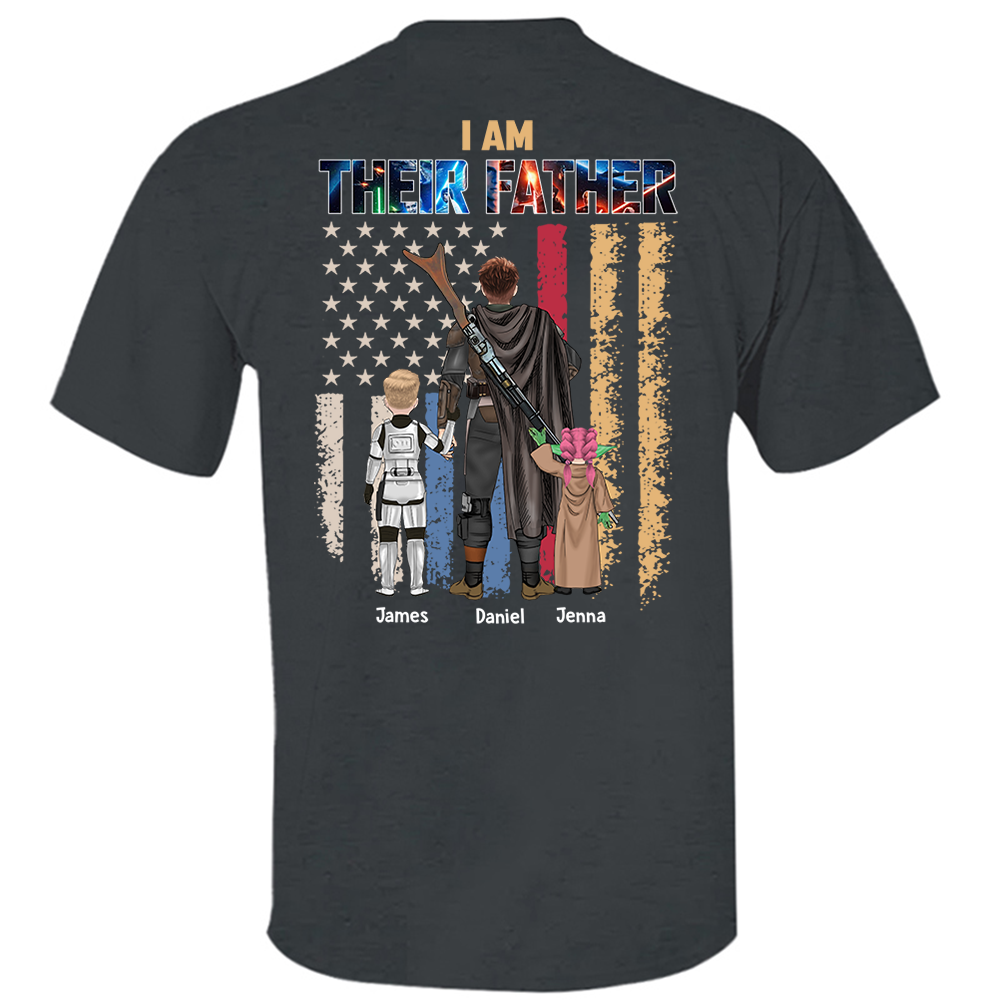 Ich bin ihr Vater, personalisiertes Shirt, Geschenk für Papa und Opa