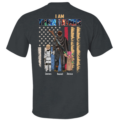 Ich bin ihr Vater, personalisiertes Shirt, Geschenk für Papa und Opa