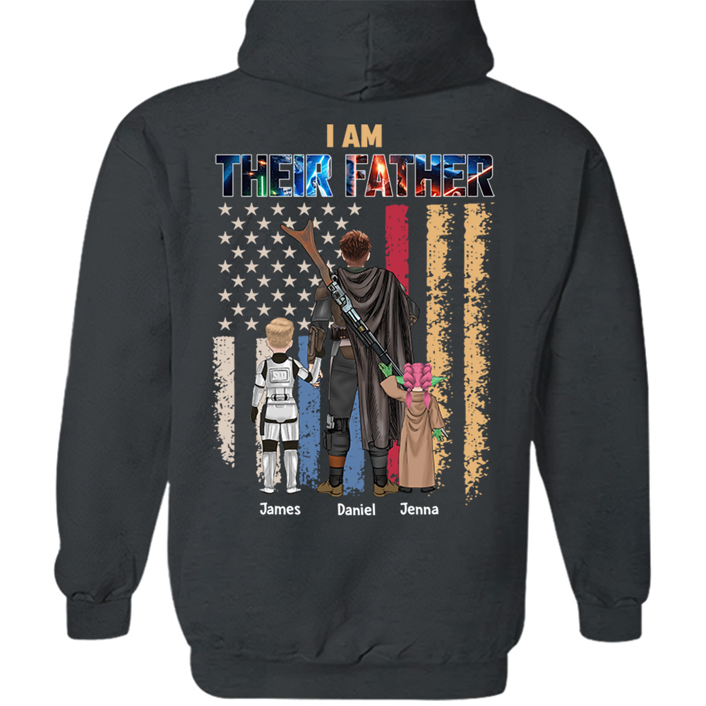Ich bin ihr Vater, personalisiertes Shirt, Geschenk für Papa und Opa