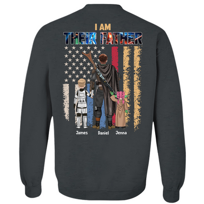 Ich bin ihr Vater, personalisiertes Shirt, Geschenk für Papa und Opa