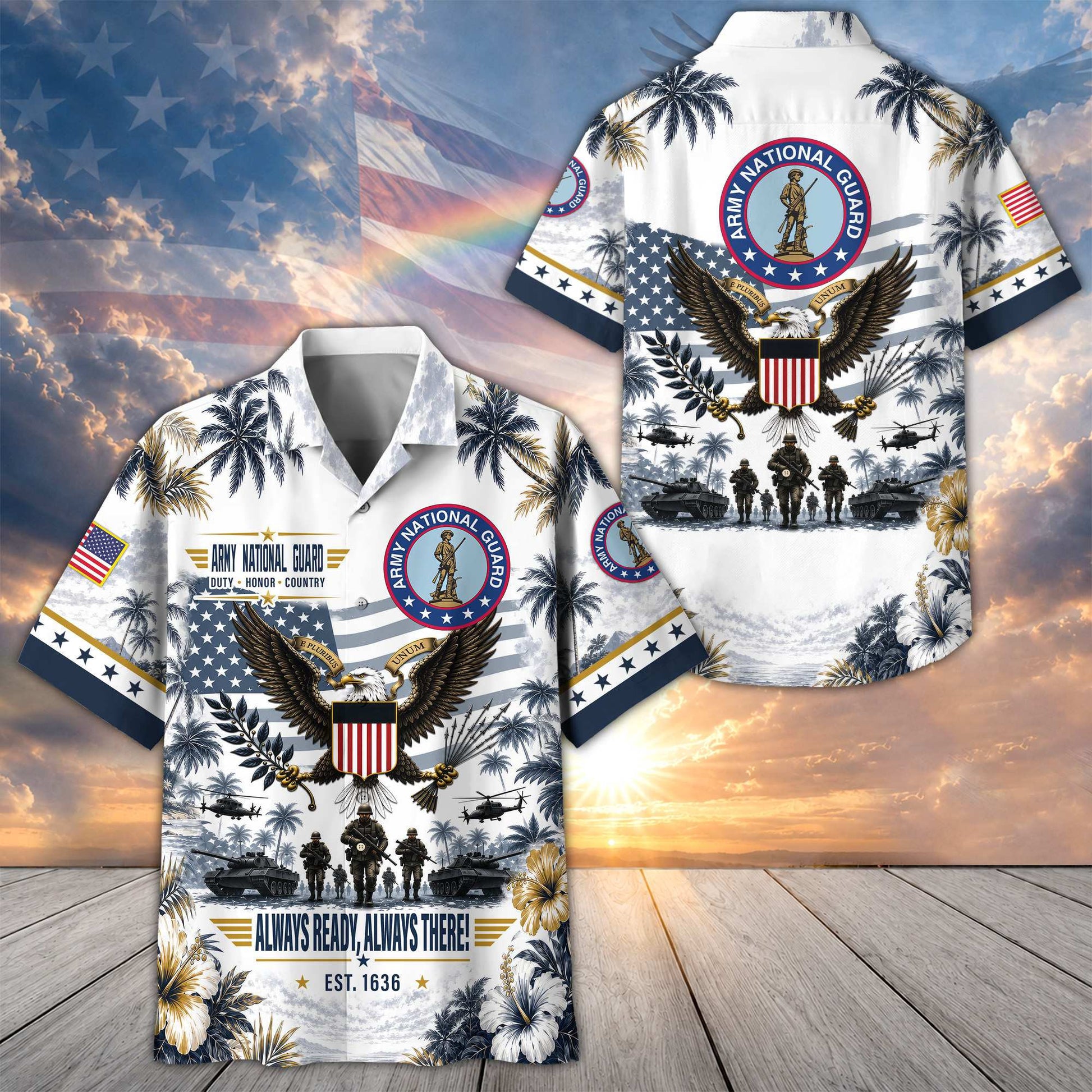 Premium US Veterans Hawaiian Shirt DPVC290701, Gifts For US Veterans, Gifts For Father's Day, Veterans Day.