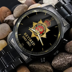 Personalized Retired British Police Custom Time Watch