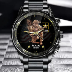 Personalized Military Art Watch - The Perfect Gift for Veterans