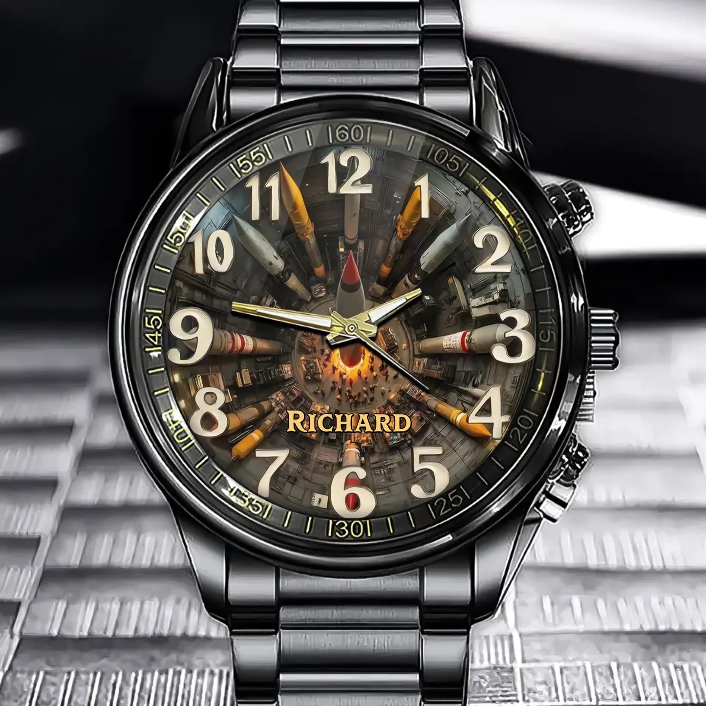 Ignite Time: Personalized Rocket Launch Watch