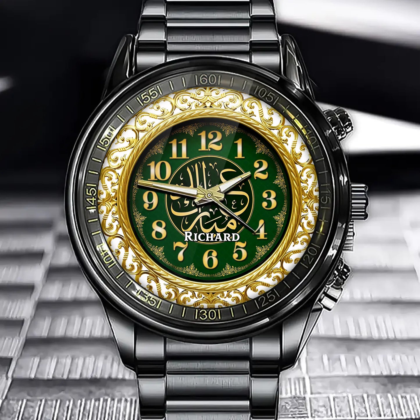 Personalized Islamic Blessings Clock – Add Your Name for a Unique Spiritual Touch