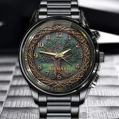 Personalized Tree of Life Watch Face - A Customizable Tribute to Family Ties and Love