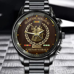 Personalized Vietnam Veteran Tribute Watch – All Gave Some Edition