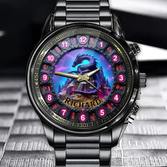 Personalized Dragon-Themed Watch - Custom Design, Eye-Catching Fantasy Timepiece