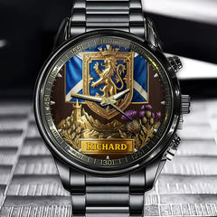 Personalized Proud Scotland Watch - Designed For Lovers Of Scottish Culture.