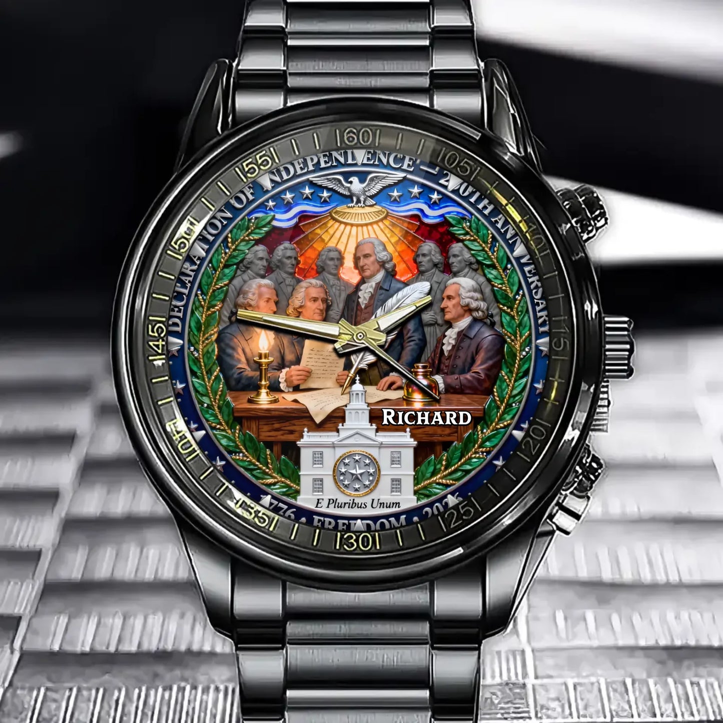 Personalized 250th Anniversary Watch - Declaration Of Independence
