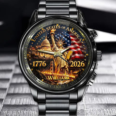Personalized American Pride Watch – Commemorative 1776 2026