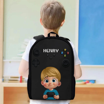 Gamer Design for Boys Girls - Personalized Backpack (3)
