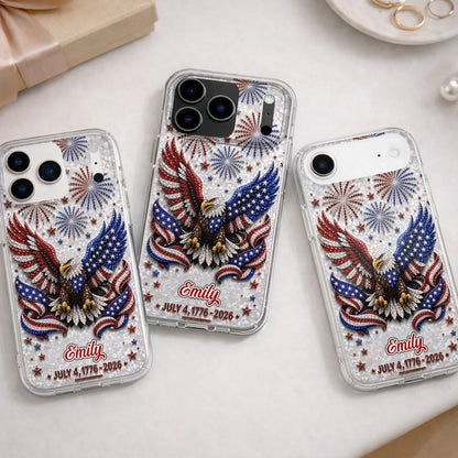 Custom Bald Eagle Phone Case - Personalized Patriotic Gifts For Americans - Freedom Takes Flight
