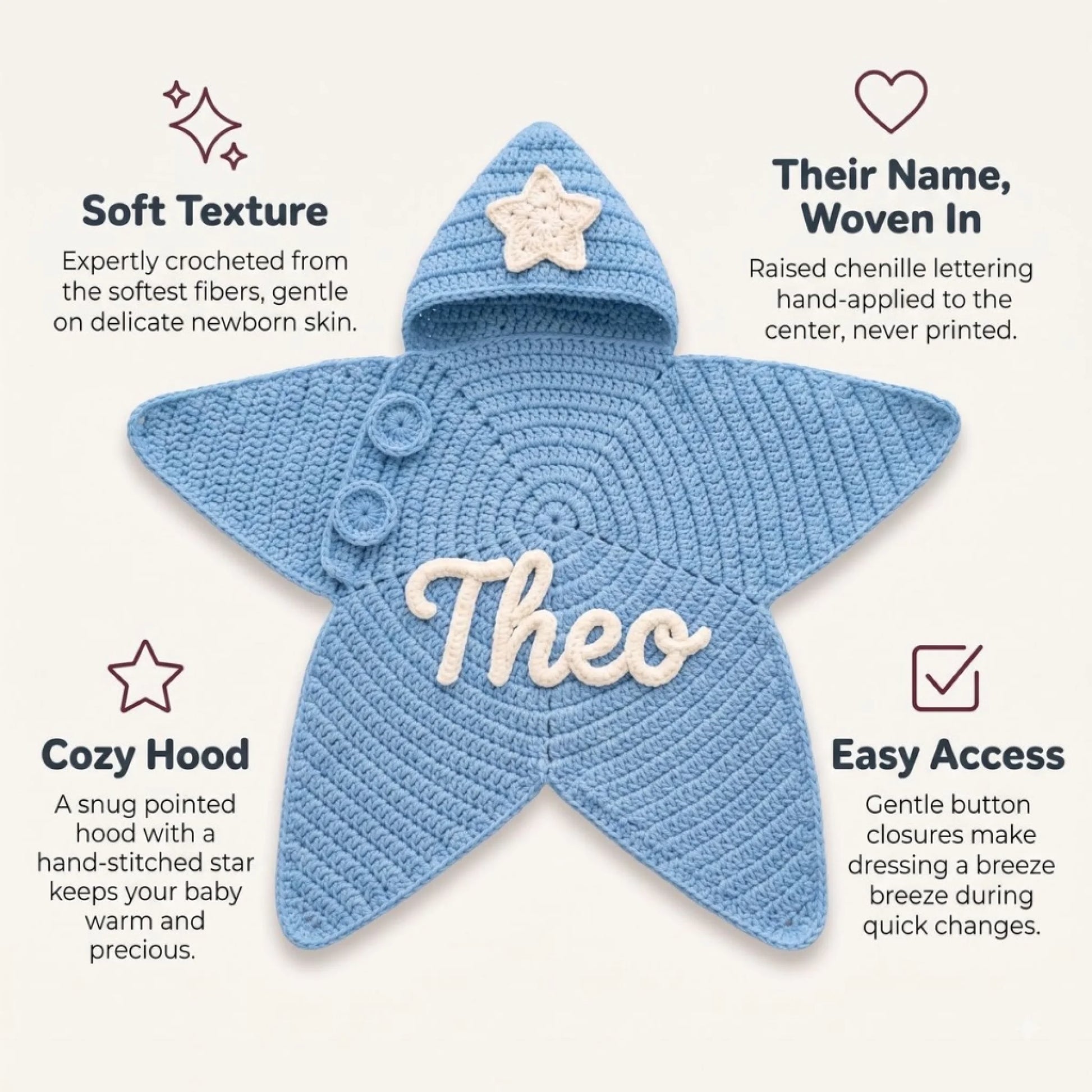 Personalized Crochet Starfish Bodysuit Baby - Custom_yythk (8)