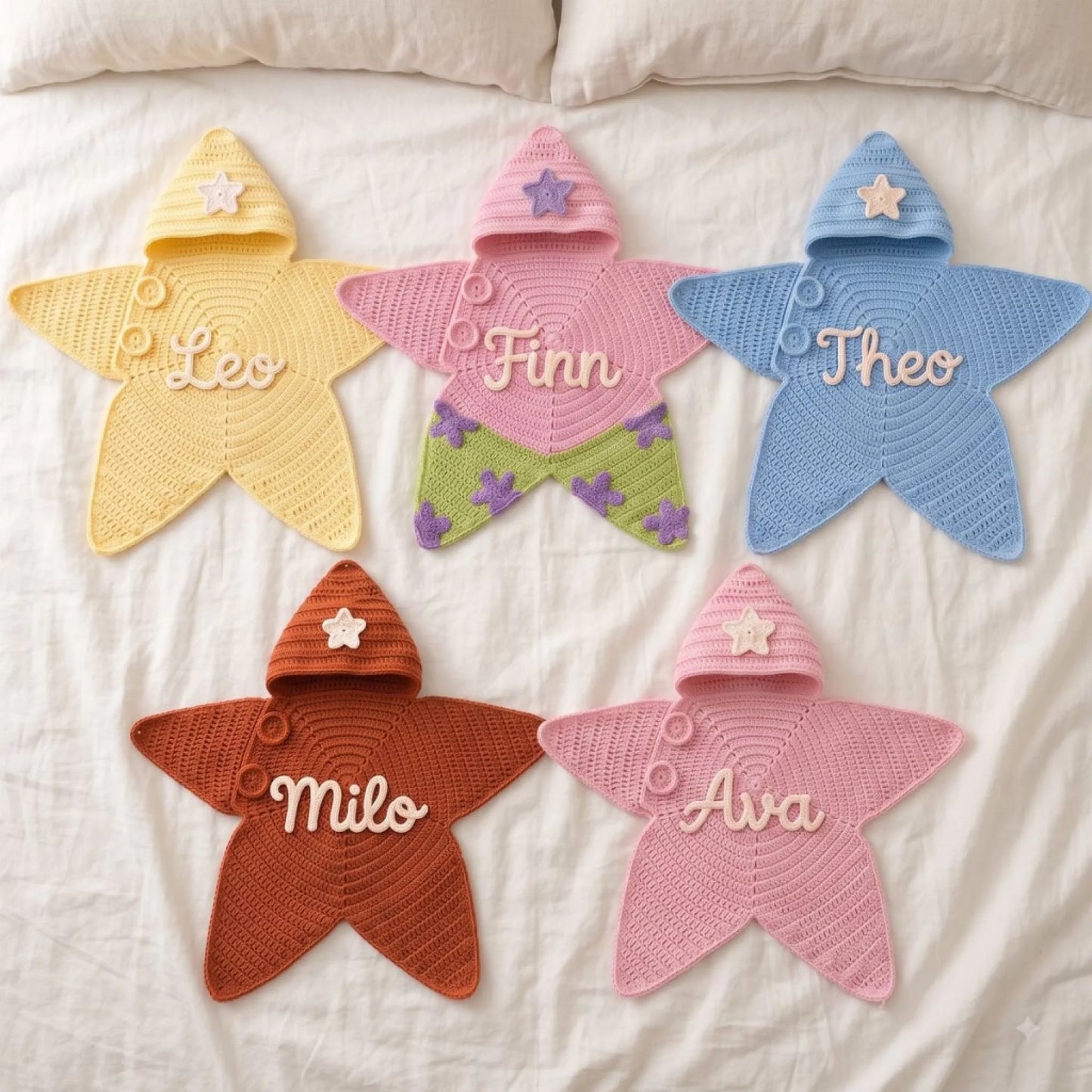Personalized Crochet Starfish Bodysuit Baby - Custom_yythk (6)