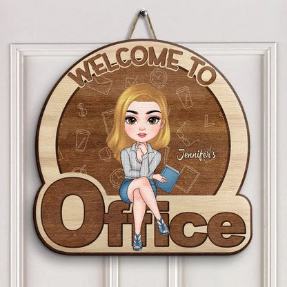 Personalized Door Sign - Birthday Gift For Office Staff - Welcome To My Office