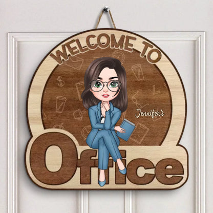 Personalized Door Sign - Birthday Gift For Office Staff - Welcome To My Office
