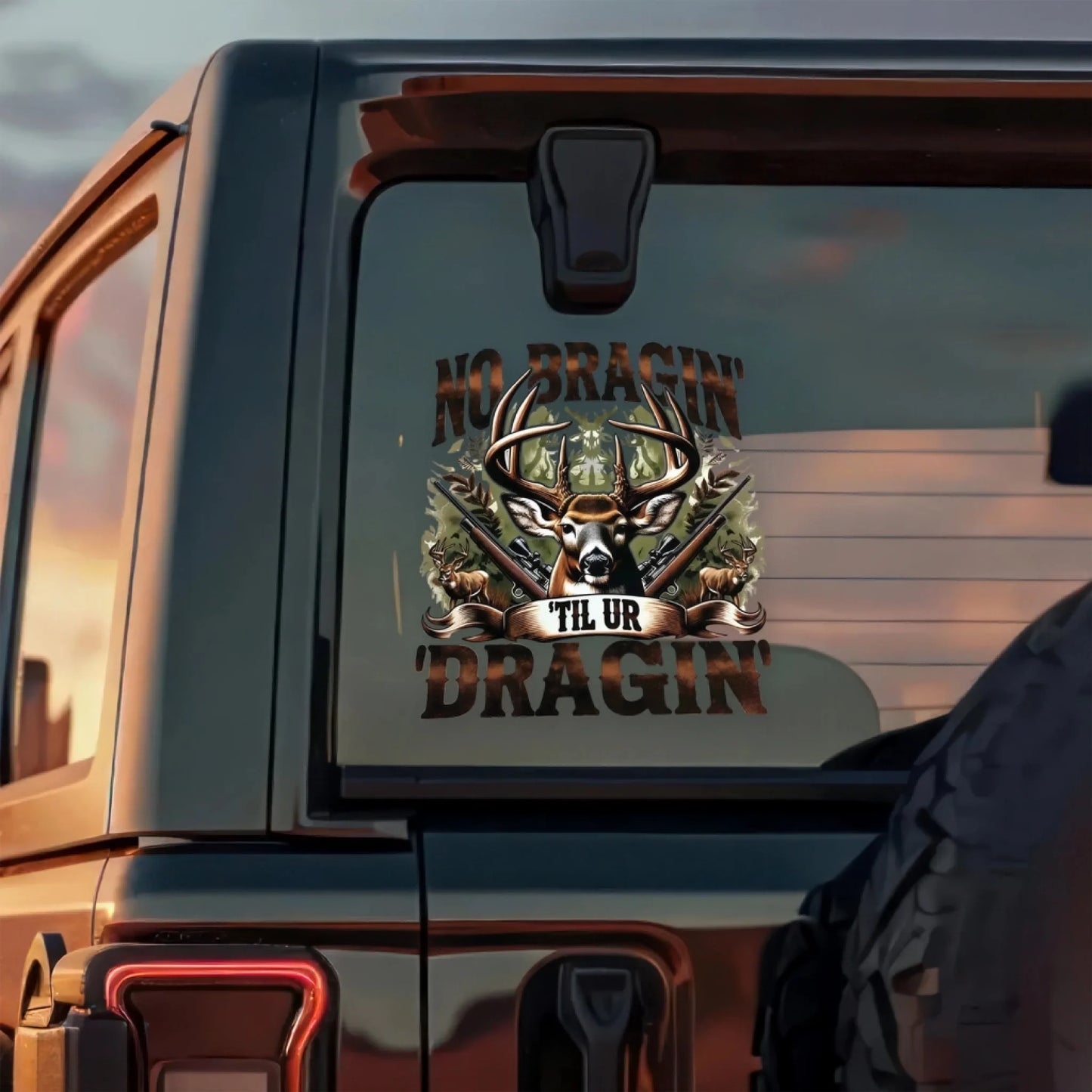 Feet Hangin We Bangin custom hunting car decal_yyth (1)