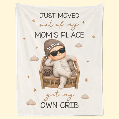 Custom Blanket - Personalized Christmas Baby Shower, Gender Reveal Gifts For New Moms, New Dads, New Parents - From Belly To Crib