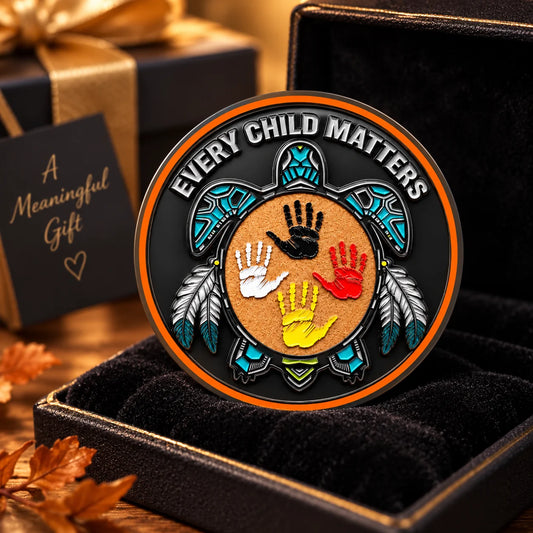 Custom Every Child Matters Challenge Coin - Personalized Name Gift - Honor, Remember, Heal