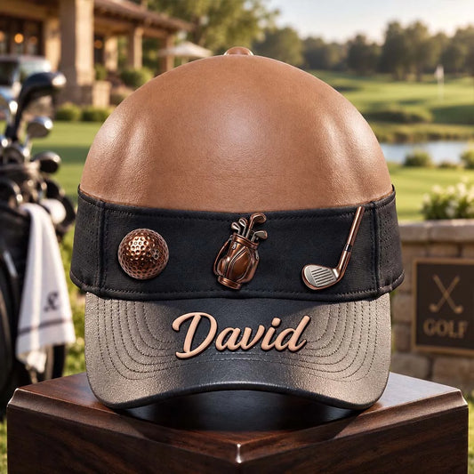 Custom Golf Cap - Personalized Name Gifts For Golf Lovers - Forehead Fairway