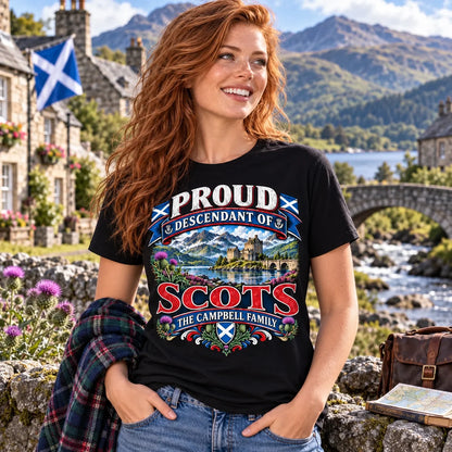 Custom Scottish Heritage Shirt - Personalized Family Name Gifts For Scots - Proud Descendant Of Scotland