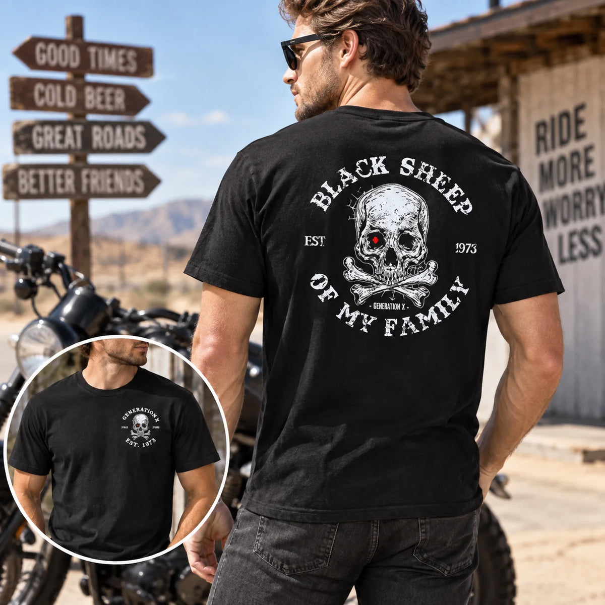 Custom Black Sheep Shirt - Personalized Gen X Gifts For Men & Women - Born To Stand Apart