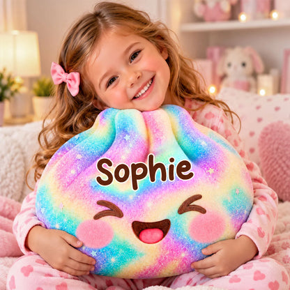 Custom Dumpling Shaped Pillow - Personalized Name Gift For Kids - Little Bite Of Happiness