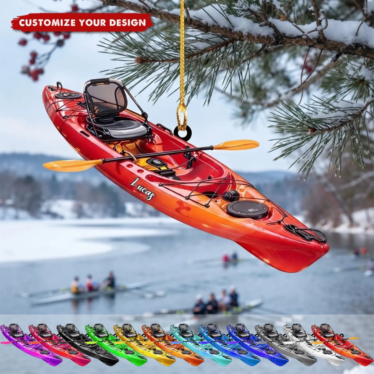 Personalized Kayak Christmas Ornament 2026_ Gift For_yythk