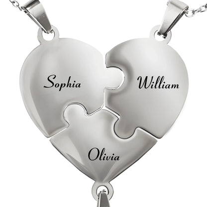 Pieces of Us™ – Personalized Family Puzzle Necklace (6)