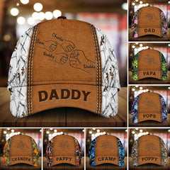 Casquette personnalisée pour la fête des pères avec le poing de grand-père, papa et papa